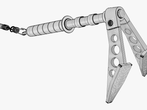 Ice Axe Anchor with Handle M1 3D 模型
