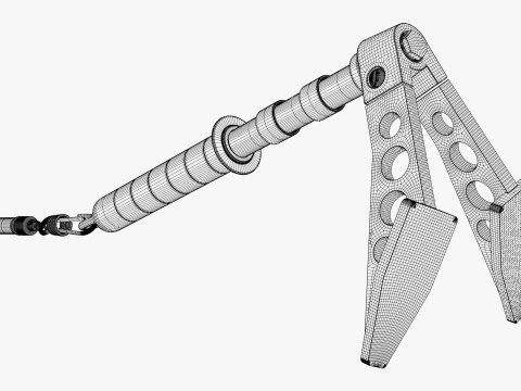 Ice Axe Anchor with Handle M1 3D 模型