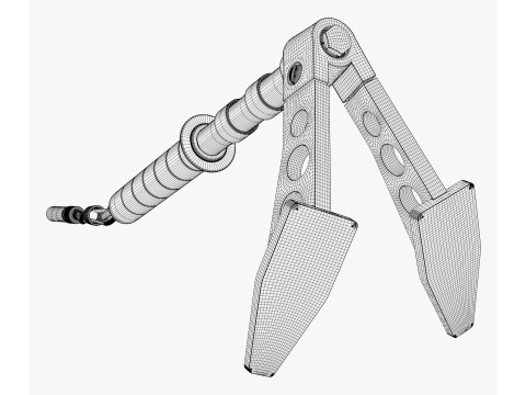 Ice Axe Anchor with Handle M1 3D 模型