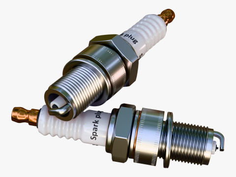 Spark Plug Ignition Auto Part M1 3D Modell