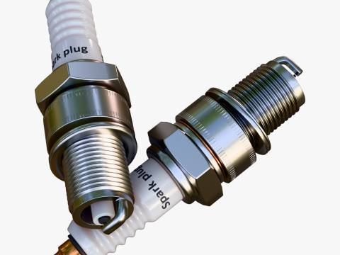 Spark Plug Ignition Auto Part M1 3D 模型