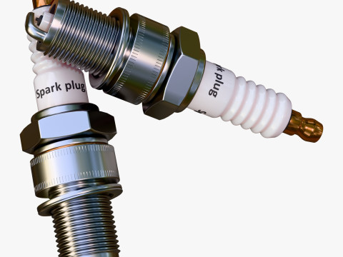 Spark Plug Ignition Auto Part M1 3D 模型