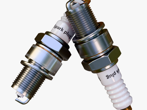 Spark Plug Ignition Auto Part M1 3D 模型