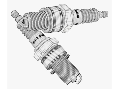 Spark Plug Ignition Auto Part M1 3D 模型