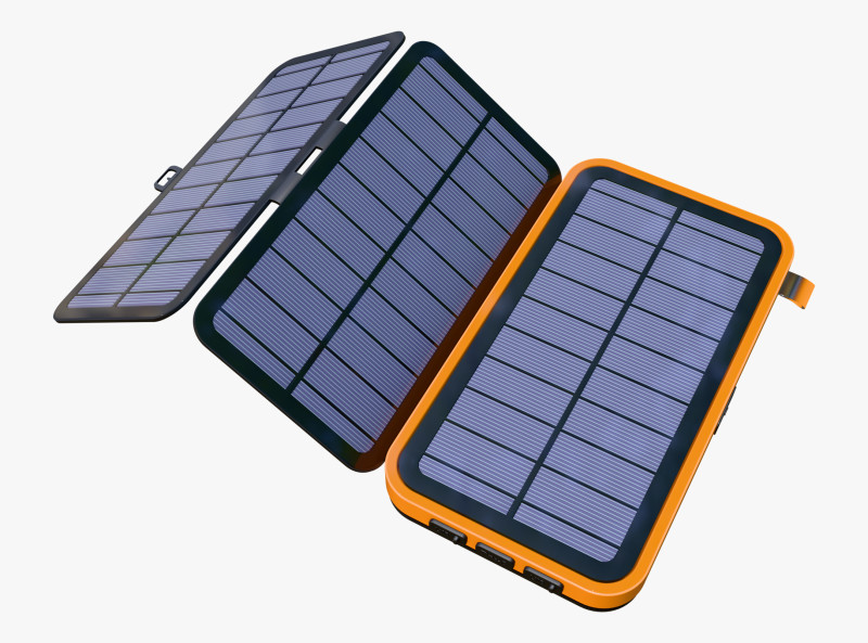 Foldable Solar Panel Charger Powerbank M1 3D 모델 .c4d .max .obj .3ds .fbx .stl .blend