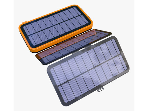 Foldable Solar Panel Charger Powerbank M1 3D 모델