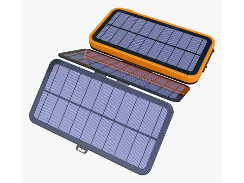 Foldable Solar Panel Charger Powerbank M1 3D 모델