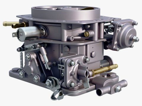 Classic Carburetor Fuel System M1 3D 模型