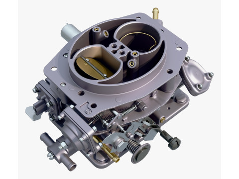 Classic Carburetor Fuel System M1 3D 模型