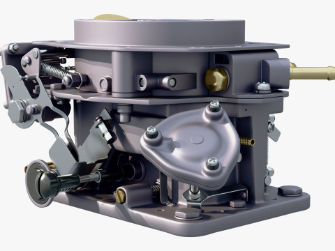 Classic Carburetor Fuel System M1 3D 模型