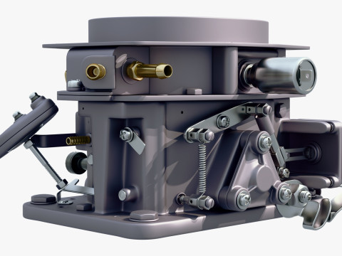 Classic Carburetor Fuel System M1 3D 模型
