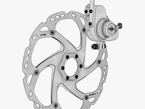 Bicycle Disc Brake System M1 3Dモデル