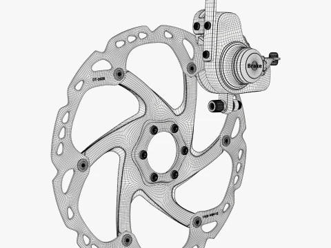 Bicycle Disc Brake System M1 3D Model