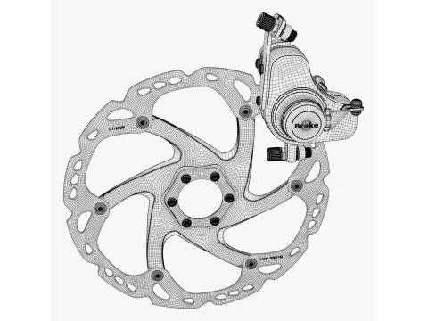Bicycle Disc Brake System M1 3D Model