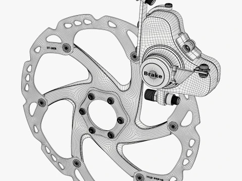 Bicycle Disc Brake System M1 3D Model