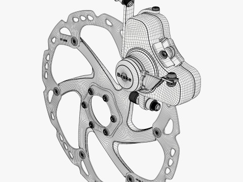 Bicycle Disc Brake System M1 3Dモデル