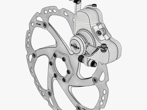 Bicycle Disc Brake System M1 3D Model
