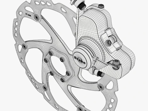 Bicycle Disc Brake System M1 3D Model