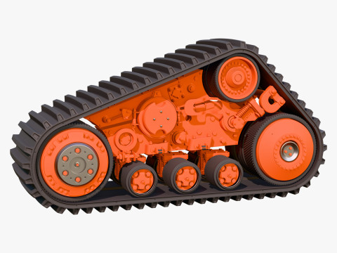 Rubber Track Assembly M1 3Dモデル