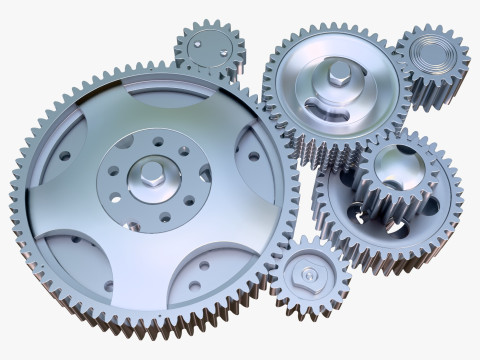 Gear Mechanism M1 3D 模型