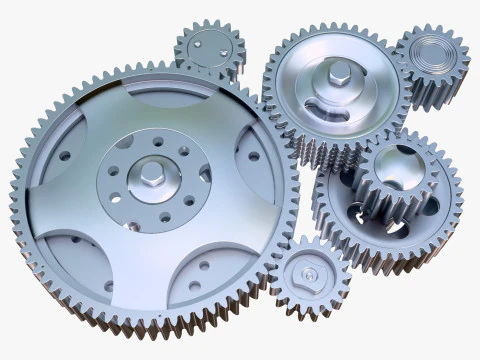 Gear Mechanism M1 3D Model