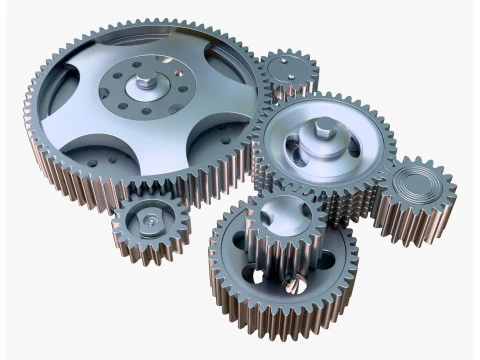 Gear Mechanism M1 3D Model