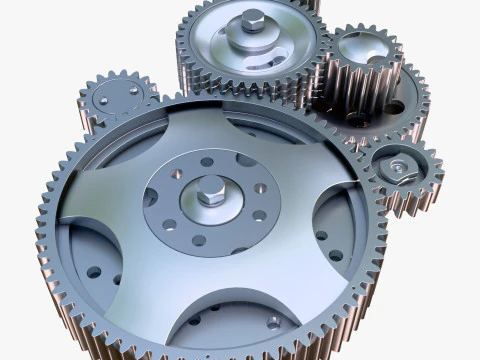 Gear Mechanism M1 3D Model