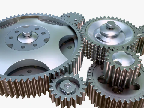 Gear Mechanism M1 3D Model