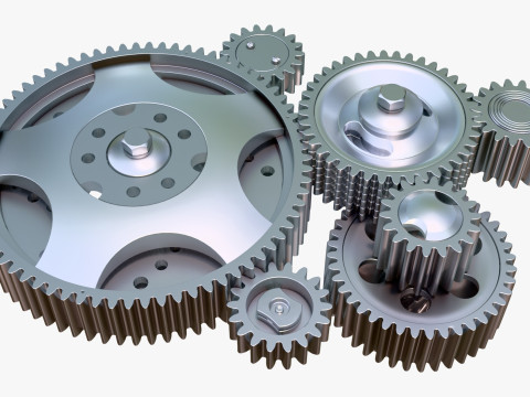 Gear Mechanism M1 3D 模型