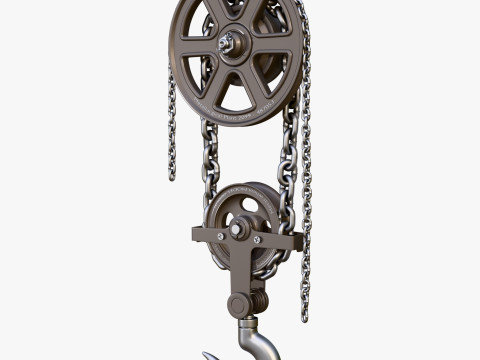 Chain Hoist with Hook M1 Modelo 3D