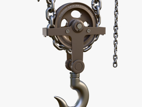 Chain Hoist with Hook M1 Modelo 3D