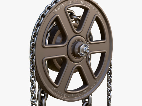 Chain Hoist with Hook M1 Modelo 3D