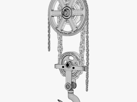 Chain Hoist with Hook M1 Modelo 3D