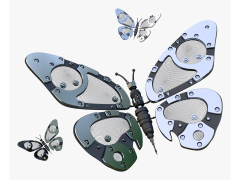 Mechanical Cyber Butterfly M1 3Dモデル