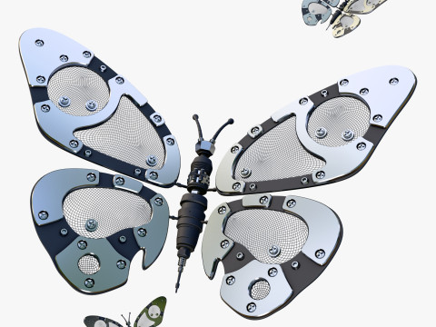 Mechanical Cyber Butterfly M1 3Dモデル