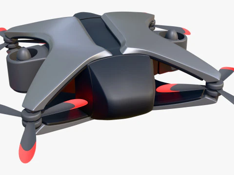 Drone futuristico X6 M1 Modello 3D