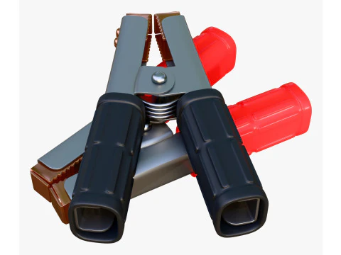 Abrazadera de terminal de bater&iacute;a con asas aisladas M1 Modelo 3D