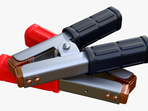 Abrazadera de terminal de bater&iacute;a con asas aisladas M1 Modelo 3D