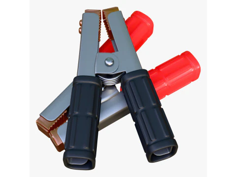 Abrazadera de terminal de bater&iacute;a con asas aisladas M1 Modelo 3D