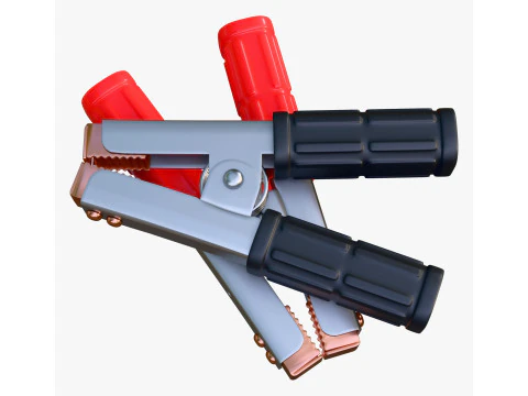 Abrazadera de terminal de bater&iacute;a con asas aisladas M1 Modelo 3D