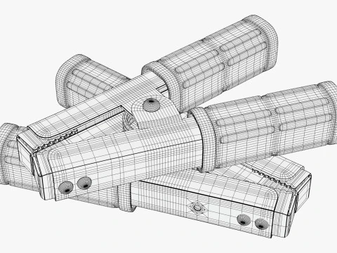 Abrazadera de terminal de bater&iacute;a con asas aisladas M1 Modelo 3D