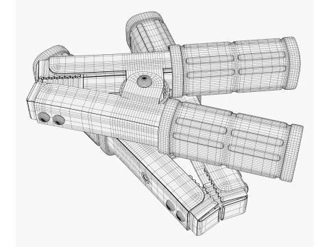 Abrazadera de terminal de bater&iacute;a con asas aisladas M1 Modelo 3D
