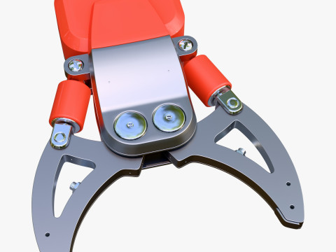 Hydraulic Grapple Claw Grabber M2 3D 모델