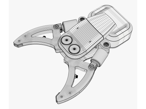 Hydraulic Grapple Claw Grabber M2 3D 모델