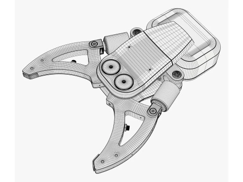 Hydraulic Grapple Claw Grabber M2 3D Model