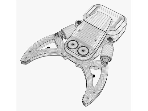 Hydraulic Grapple Claw Grabber M2 3D Model
