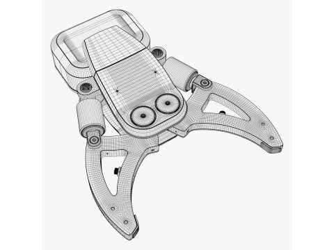 Hydraulic Grapple Claw Grabber M2 3D Model