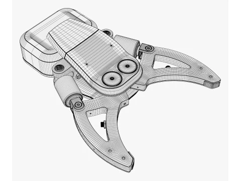 Hydraulic Grapple Claw Grabber M2 3D Model