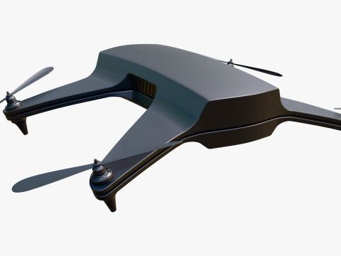 Drone Quadcopter M1 3D Model