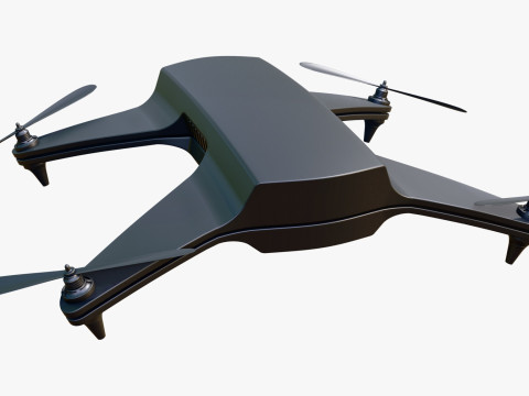 Drone Quadcopter M1 3D Model